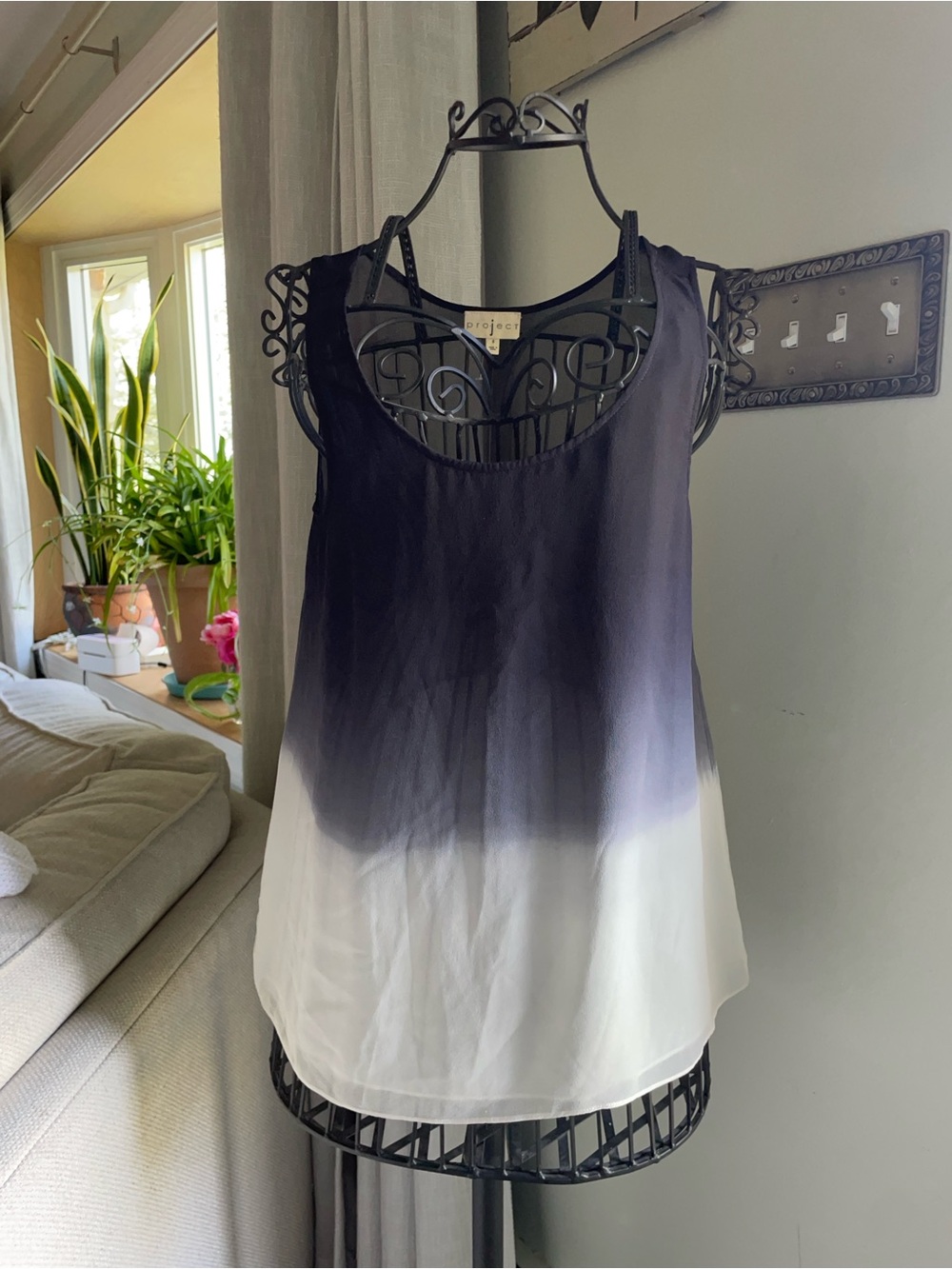 Project 62 Women's Black to White Ombre Sleeveless Camisole